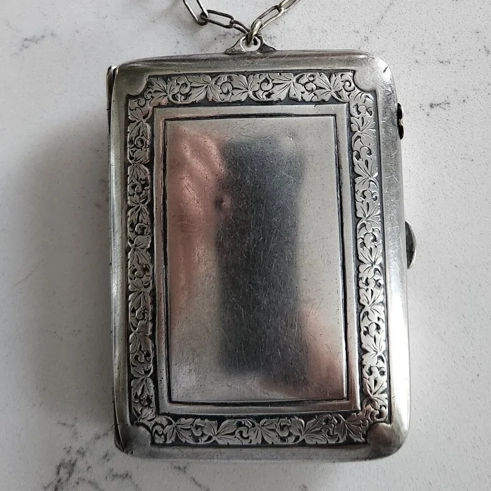 Antique Victorian Silver Engraved Wristlet